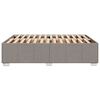 vidaXL Bettgestell ohne Matratze Taupe 160x200 cm Stoff