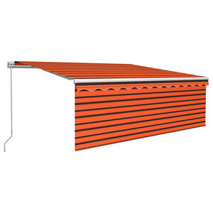 vidaXL Manuelle Markise mit Solar-LED 4,5 x 3 m