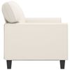 vidaXL 2-Sitzer-Sofa Creme 120 cm Kunstleder