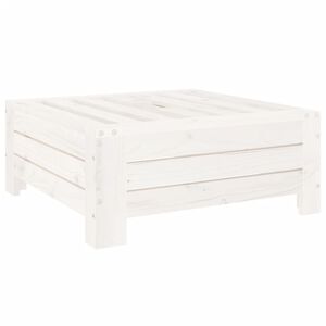 vidaXL Verkleidung f&uuml;r Sonnenschirmst&auml;nder Wei&szlig; Massivholz Kiefer