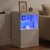 vidaXL Sideboard mit LED-Leuchten Weiß 41x37x67 cm