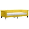 vidaXL Tagesbett mit Matratze Gelb 90x200 cm Samt
