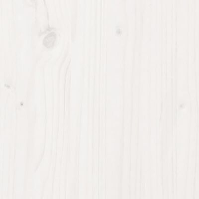 vidaXL Pflanztisch mit Ablage Weiß 108x50x75 cm Massivholz Kiefer
