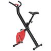 vidaXL Heimtrainer X-Bike Gurtwiderstand Rot