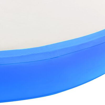 vidaXL Aufblasbares Gymnastik-Kissen mit Pumpe 100x100x10 cm PVC Blau