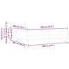 vidaXL Boxspringbett mit Matratze Blau 200 x 200 cm Stoff