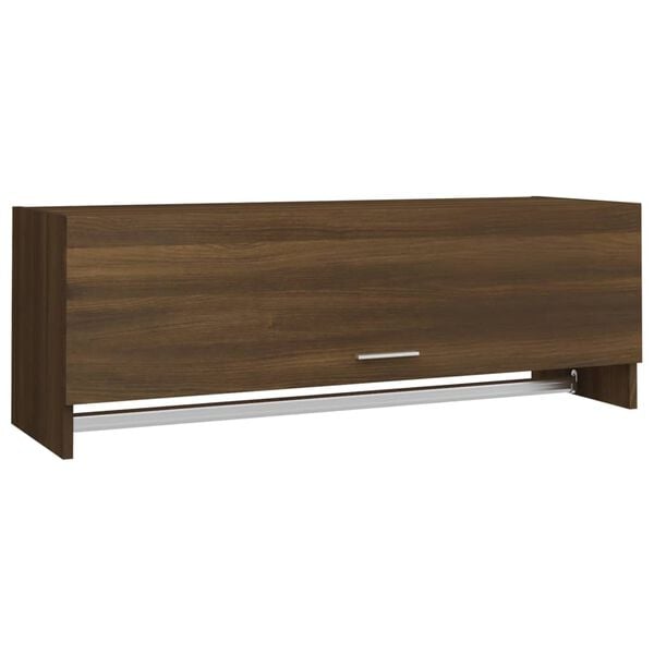 vidaXL Kleiderschrank Braun Eichen-Optik 100x32,5x35 cm Holzwerkstoff