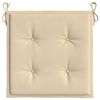 vidaXL Gartenstuhl-Kissen 2 Stk. Beige 50x50x4 cm Oxford-Gewebe