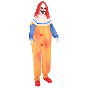 vidaXL Halloween-Gruselclown SPOOKA Gelb und Blau 126,5 x 180 cm