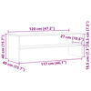 vidaXL TV-Schrank Braun Artisan-Eiche 120x40x40 cm Holzwerkstoff