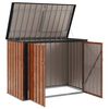 vidaXL Gartenlagerbox Braun 151,5 x 82 x 110,5 cm Stahl