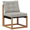 vidaXL Outdoor-Sofagarnitur Massives Akazienholz und Textilene