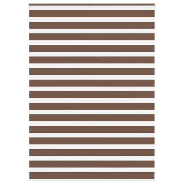 vidaXL Doppelrollo Braun 165x200 cm Stoffbreite 160,9 cm Polyester