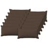 vidaXL Kissen mit Kissen HOUTEN 12 Stk. Taupe Kunstleinen