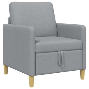 vidaXL Sofa mit Stauraum Hellgrau 72 x 78 x 87 cm Polyester