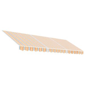 vidaXL Markisenbespannung Mehrfarbig Gestreift 4,5x3 m