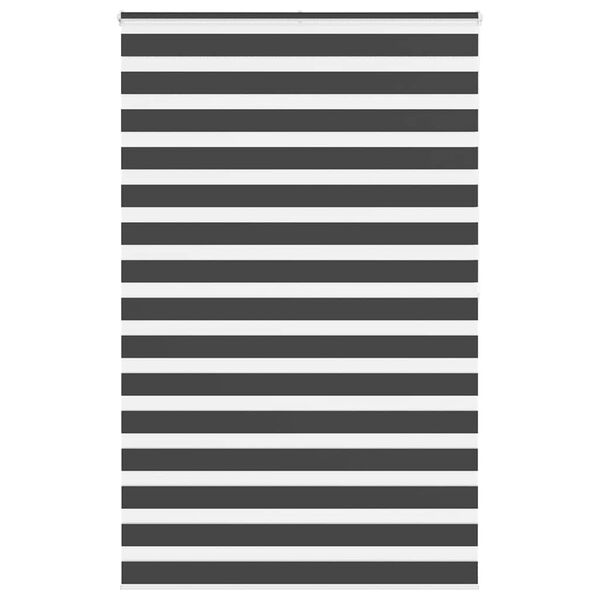 vidaXL Doppelrollo Schwarz 150x200 cm Stoffbreite 145,9 cm Polyester