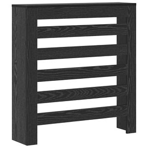 vidaXL Heizk&ouml;rperabdeckung Schwarz Eichen-Optik 78 x 20 x 82 cm