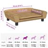 vidaXL Hundebett Braun 70x48x22 cm Samt