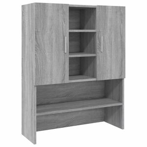 vidaXL Waschmaschinenschrank Grau Sonoma 70,5x25,5x90 cm