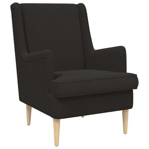 vidaXL Sessel Schwarz Boucl&eacute;