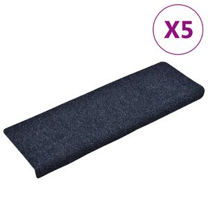 vidaXL Stufenmatten Selbstklebend 5 Stk. 65x21x4 cm Anthrazit
