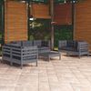 vidaXL 8-tlg. Garten-Lounge-Set mit Kissen Kiefer Massivholz