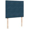vidaXL Boxspringbett mit Matratze Blau 120x190 cm Samt
