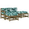vidaXL 4-tlg. Garten-Lounge-Set mit Kissen Kiefernholz Impr&auml;gniert