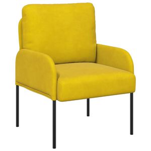 vidaXL Sofas mit Kissen 55cm Gelb Sperrholz