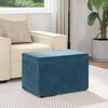 vidaXL Hocker Blau 60 x 40 x 40 cm Samt und Engineering Holz