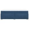 vidaXL Boxspringbett mit Matratze Blau 80x200 cm Stoff