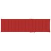vidaXL Sonnenliegen 2 Stk. mit Auflagen Rot Massivholz Teak