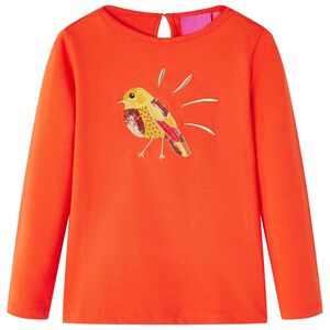 vidaXL Kinder-Langarmshirt Dunkelorange 92