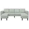 vidaXL Wohnzimmer Couch 3 pcs Hellgrau