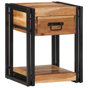 vidaXL Nachttisch 2 stk. Braun 40 x 35 x 50 cm Massivholz Akazie