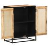 vidaXL Sideboard 60x35x75 cm Raues Mangoholz und Wiener Geflecht