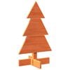 vidaXL Weihnachtsbaum zum Schm&uuml;cken Wachsbraun 60 cm Massivholz Kiefer