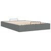 vidaXL Ottoman-Bett ohne Matratze Dunkelgrau 140x190 cm Stoff
