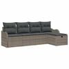 vidaXL Gartensofa-set 5 stk. Poly Rattan