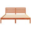 vidaXL Bettrahmen Wachsbraun 160 x 210 cm Massives Kiefernholz