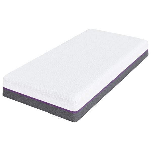 vidaXL Matratze Wei&szlig; und Grau 80 x 160 cm Jacquard-Stoff
