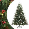 vidaXL K&uuml;nstlicher Weihnachtsbaum mit 300 LEDs mit St&auml;nder Gr&uuml;n 210 cm