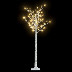 vidaXL Weihnachtsbaum 156 LEDs 1,5 m Warmwei&szlig; Indoor Outdoor