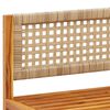vidaXL 10-tlg. Gartensofa-Set mit Kissen Holz Akazie & Rattan