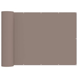 vidaXL Balkon Sichtschutz 200 x 300 cm Stoff mit PU-Beschichtung Taupe