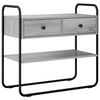vidaXL Konsolentisch Grau Sonoma 100 x 40 x 75 cm Holzwerkstoff