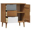 vidaXL Sideboard MOLDE Braun 76,5x40x80 cm Massivholz Kiefer
