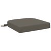 vidaXL 1-teiliges Sitzkissen SOEST 100 % Polyester Grau 40 x 40 x 7 cm