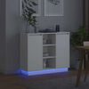 vidaXL LED-Sideboard Wei&szlig; 90 x 32 x 75 cm Holzwerkstoff